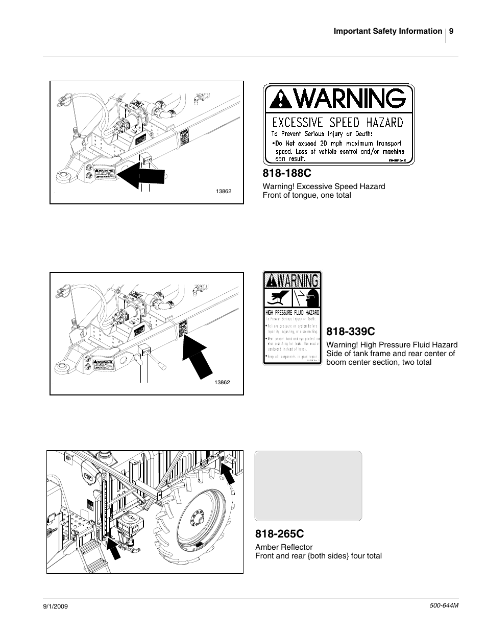 188c, 339c, 265c | Great Plains TSF660 Operator Manual User Manual | Page 11 / 56