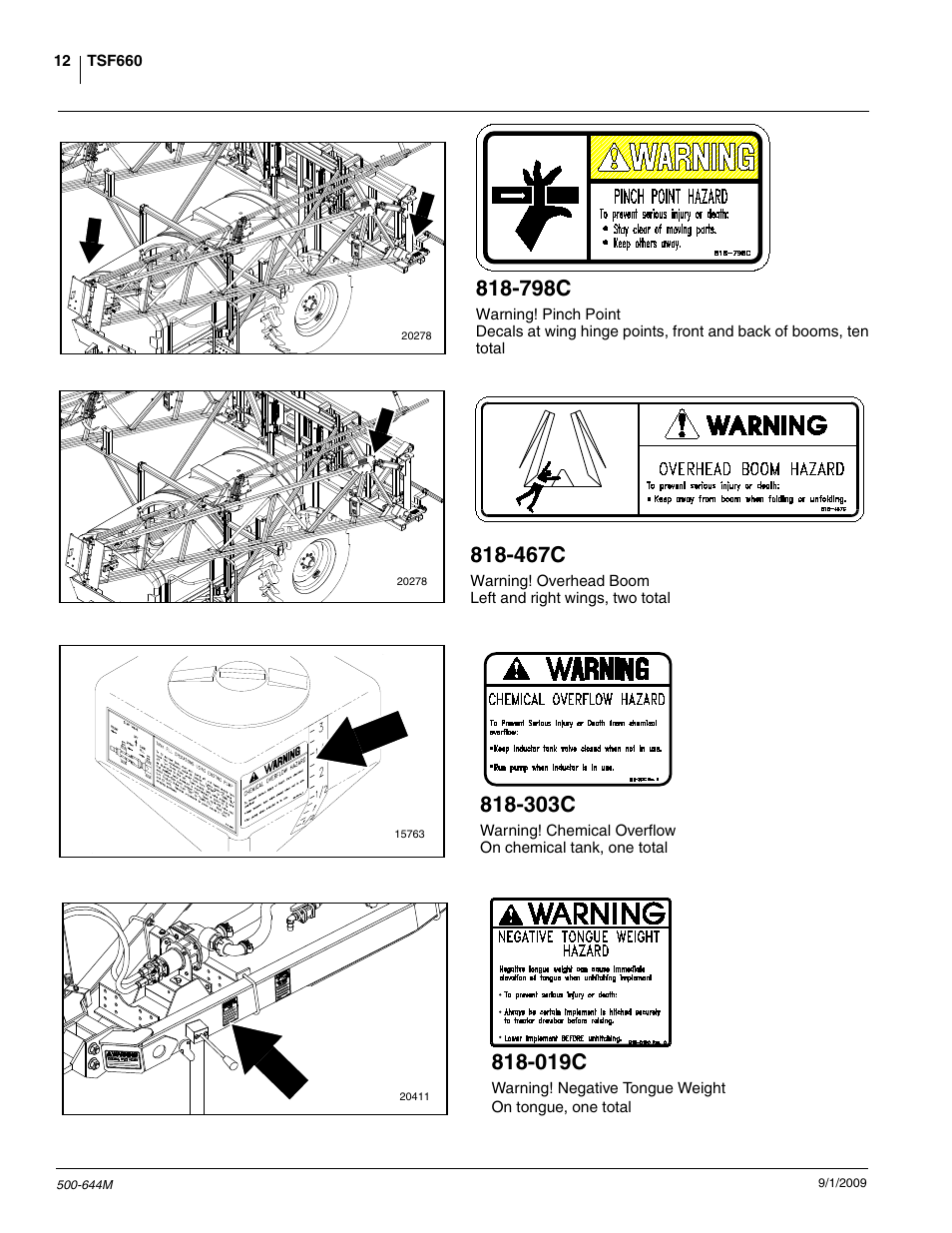467c, 798c, 303c | 019c | Great Plains TSF660 Operator Manual User Manual | Page 14 / 56