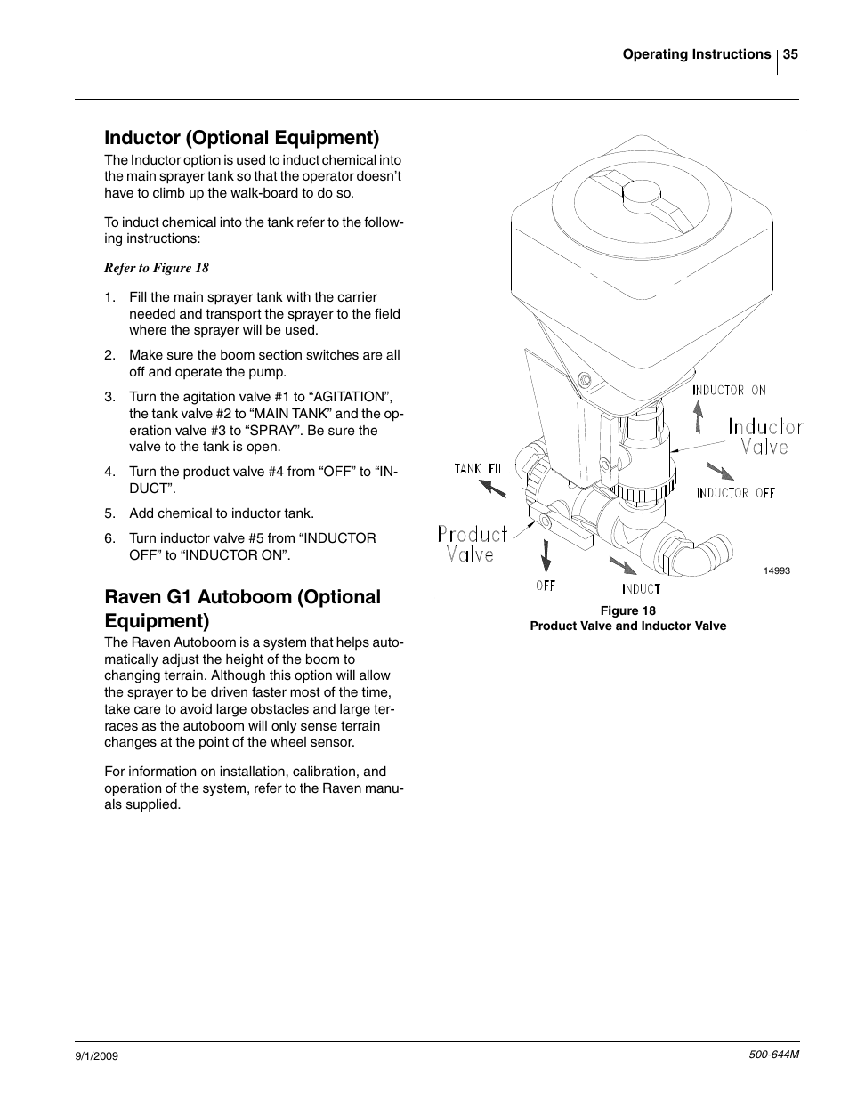 Inductor (optional equipment), Raven g1 autoboom (optional equipment) | Great Plains TSF660 Operator Manual User Manual | Page 37 / 56