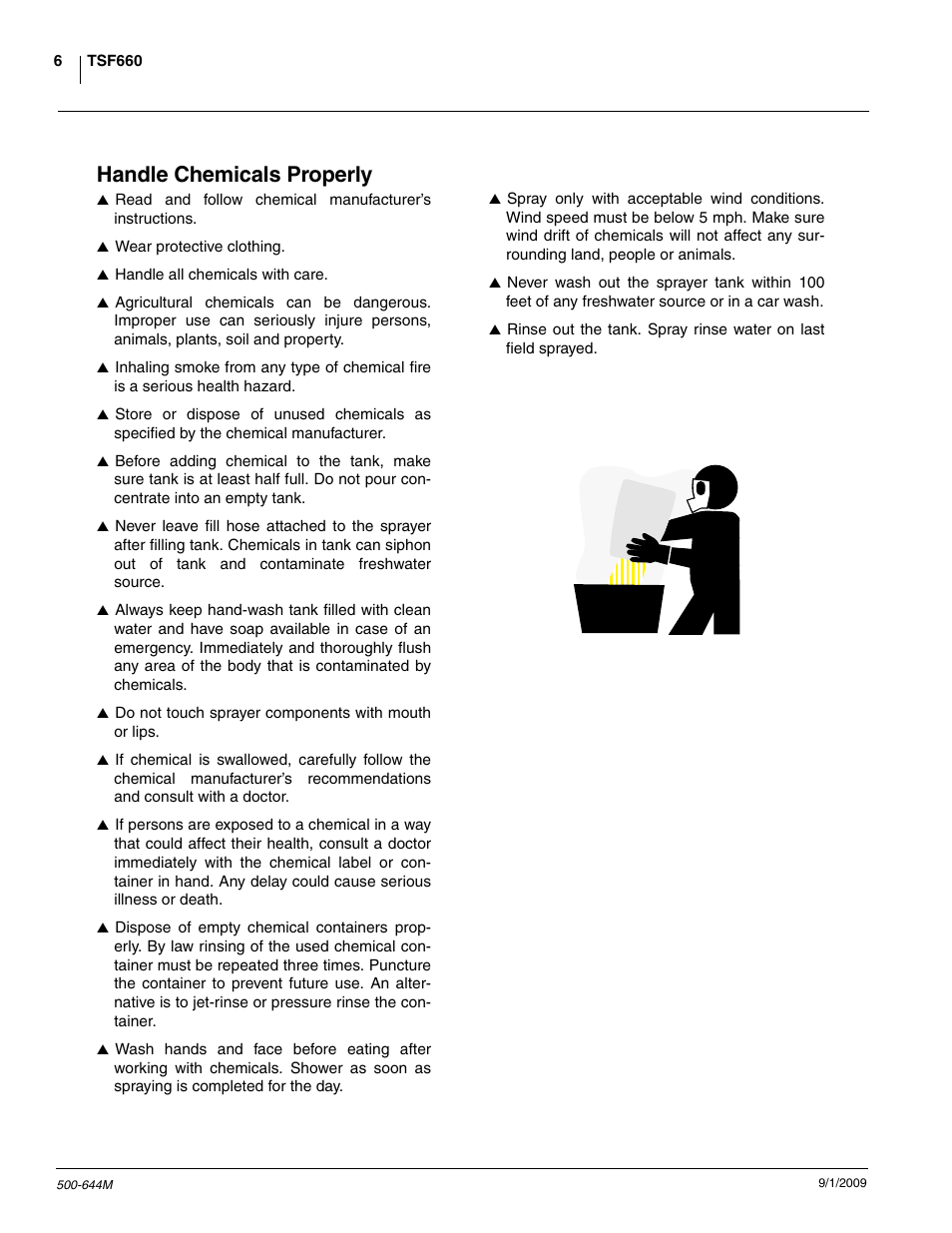 Handle chemicals properly | Great Plains TSF660 Operator Manual User Manual | Page 8 / 56