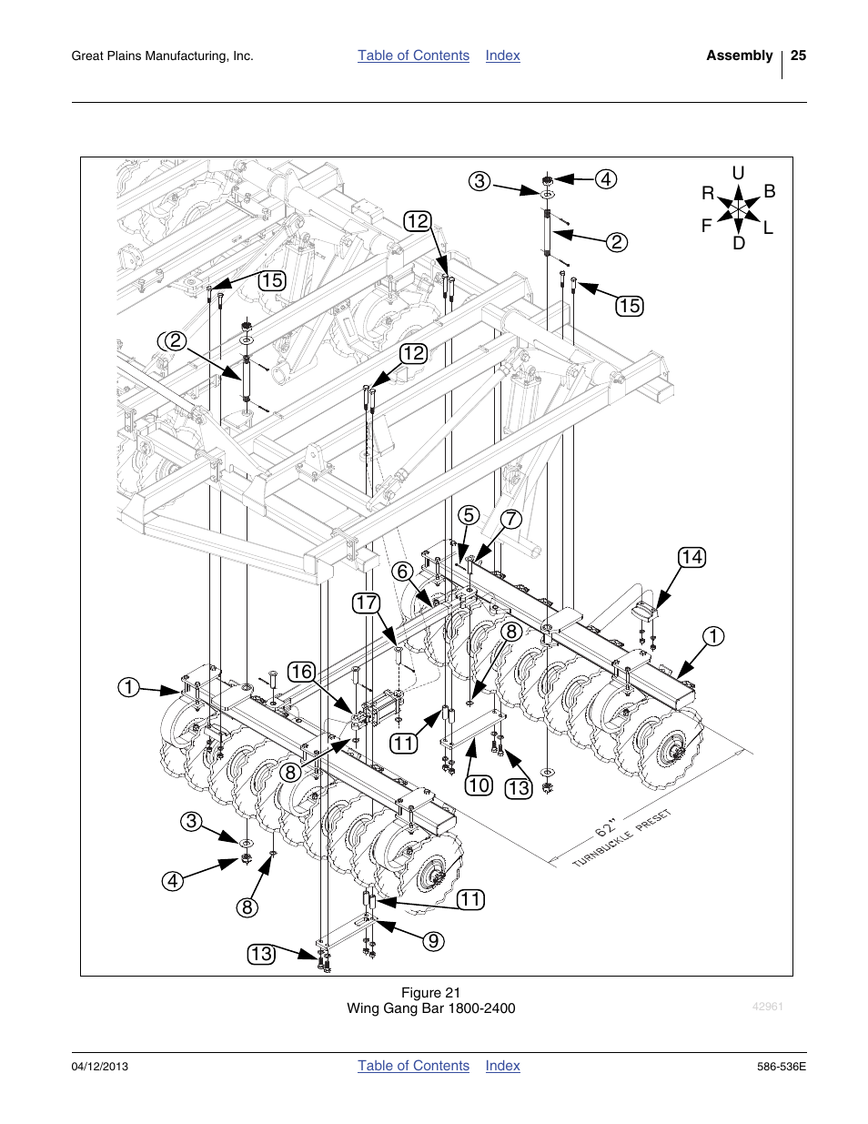 Refer to figure 21 | Great Plains 4000TM Assembly Manual User Manual | Page 29 / 64