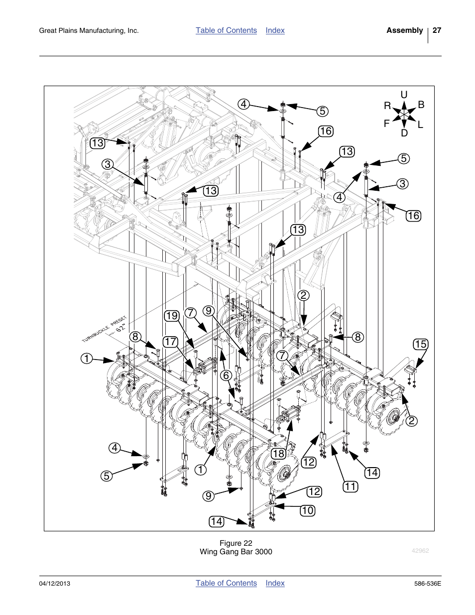 Refer to figure 22 | Great Plains 4000TM Assembly Manual User Manual | Page 31 / 64