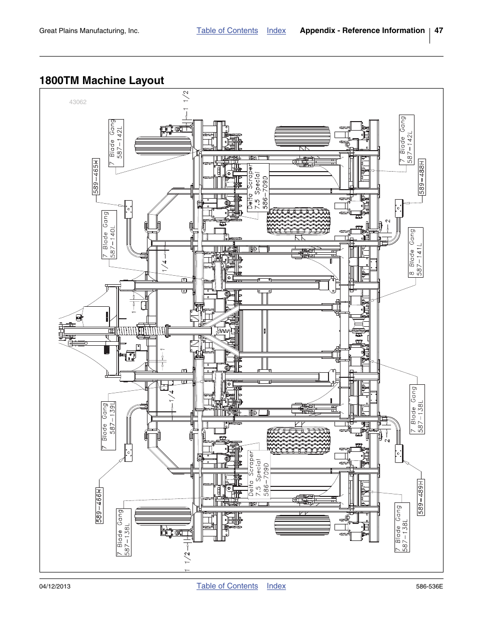 1800tm machine layout | Great Plains 4000TM Assembly Manual User Manual | Page 51 / 64