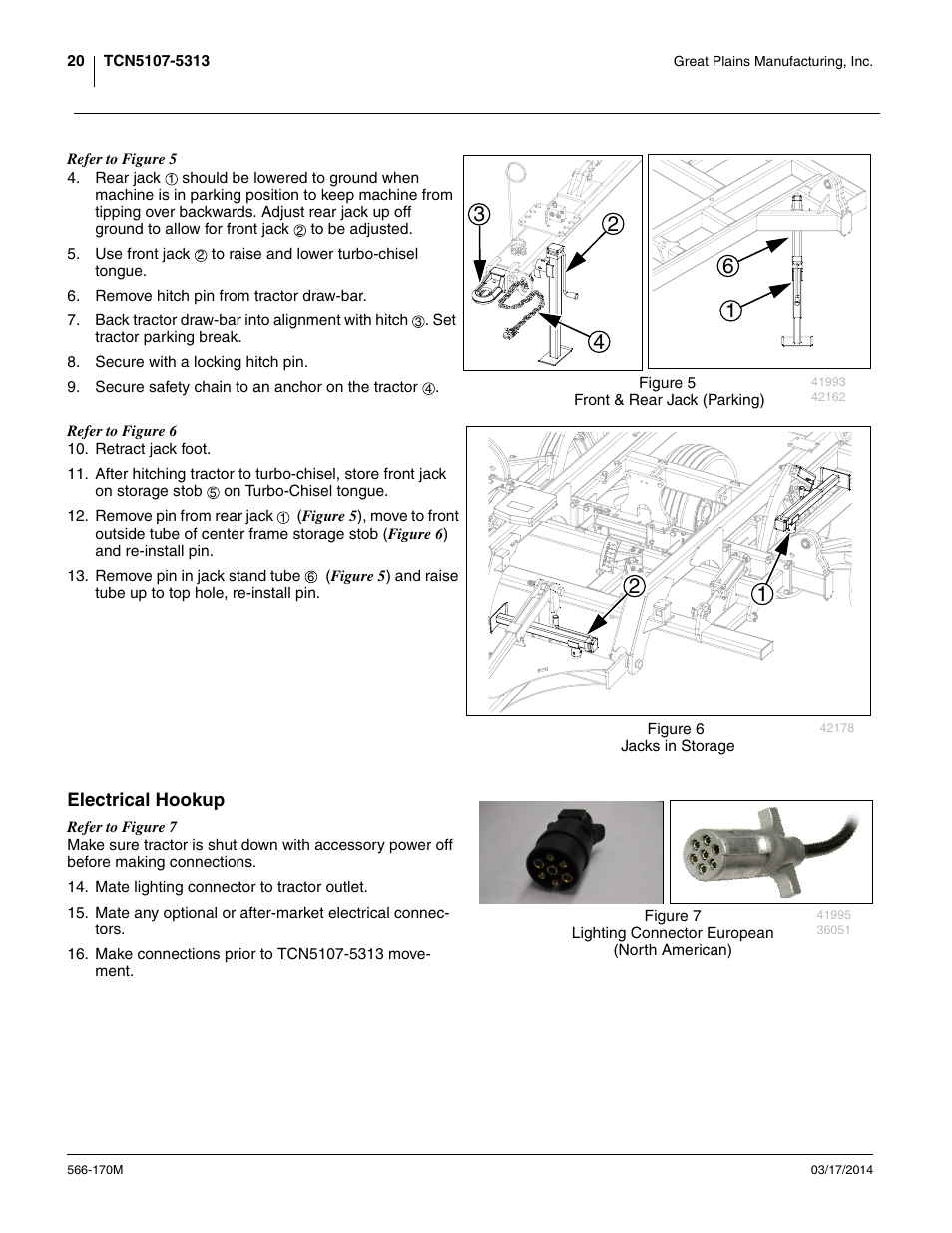 Electrical hookup | Great Plains TCN5313 Operator Manual User Manual | Page 24 / 76