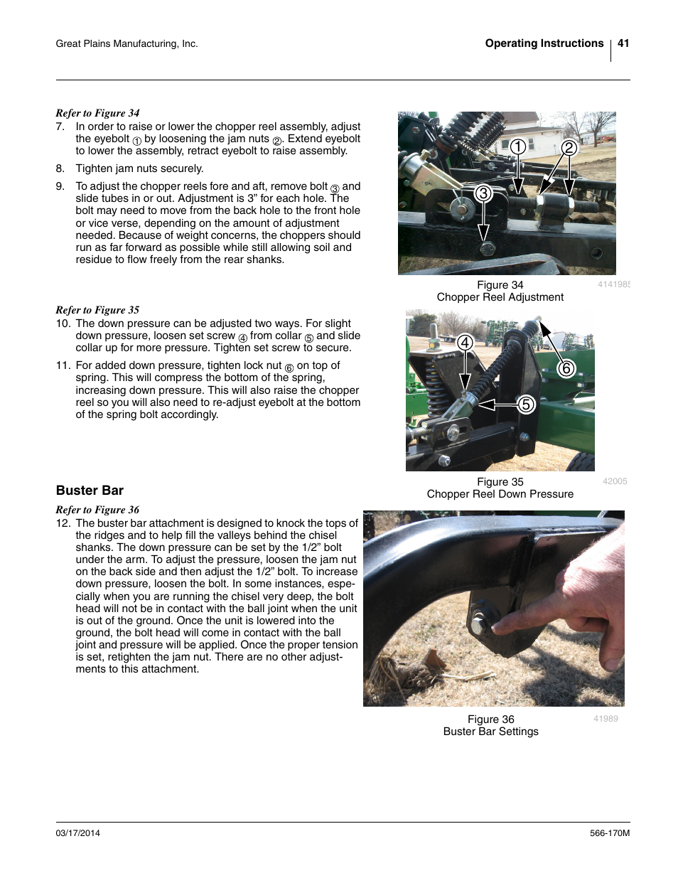 Buster bar | Great Plains TCN5313 Operator Manual User Manual | Page 45 / 76