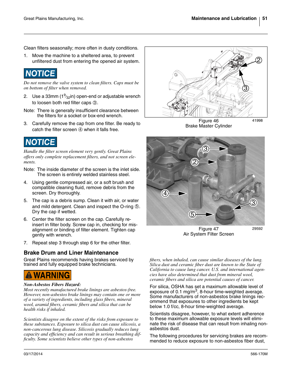 Brake drum and liner maintenance | Great Plains TCN5313 Operator Manual User Manual | Page 55 / 76