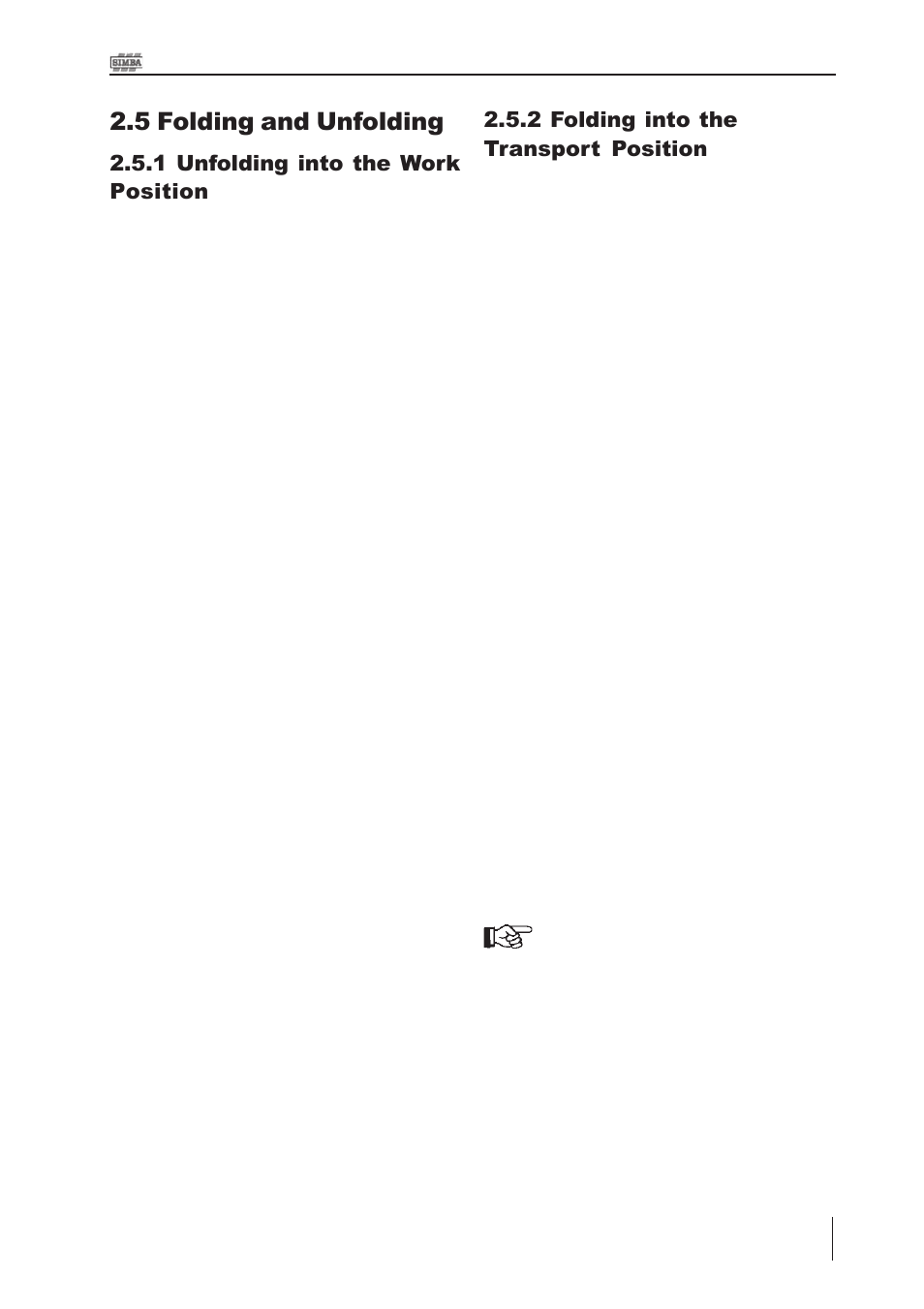 5 folding and unfolding | Great Plains P15061 Serial No 12682 User Manual | Page 17 / 172