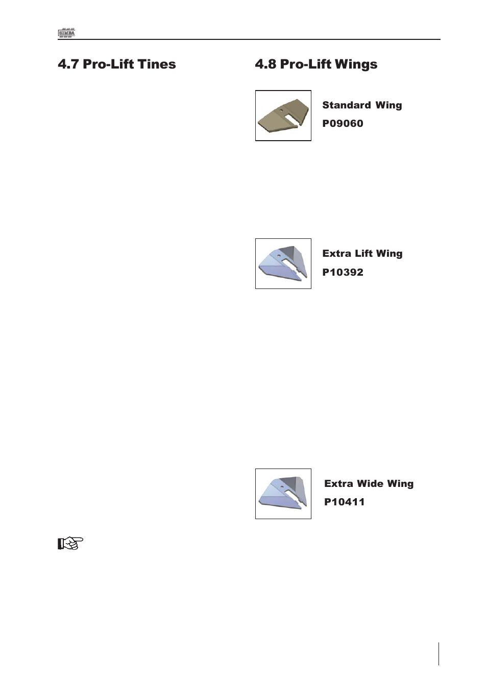 7 pro-lift tines, 8 pro-lift wings | Great Plains P15061 Serial No 12682 User Manual | Page 25 / 172