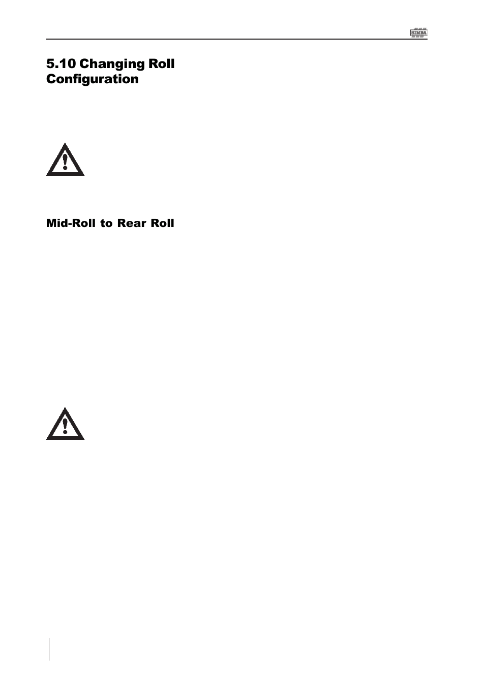 10 changing roll configuration | Great Plains P15061 Serial No 12682 User Manual | Page 36 / 172