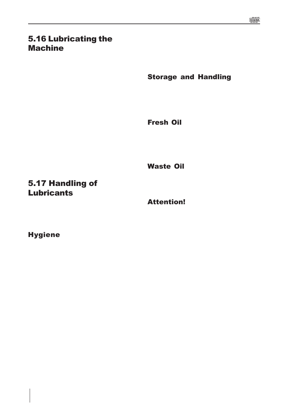 16 lubricating the machine, 17 handling of lubricants | Great Plains P15061 Serial No 12682 User Manual | Page 42 / 172