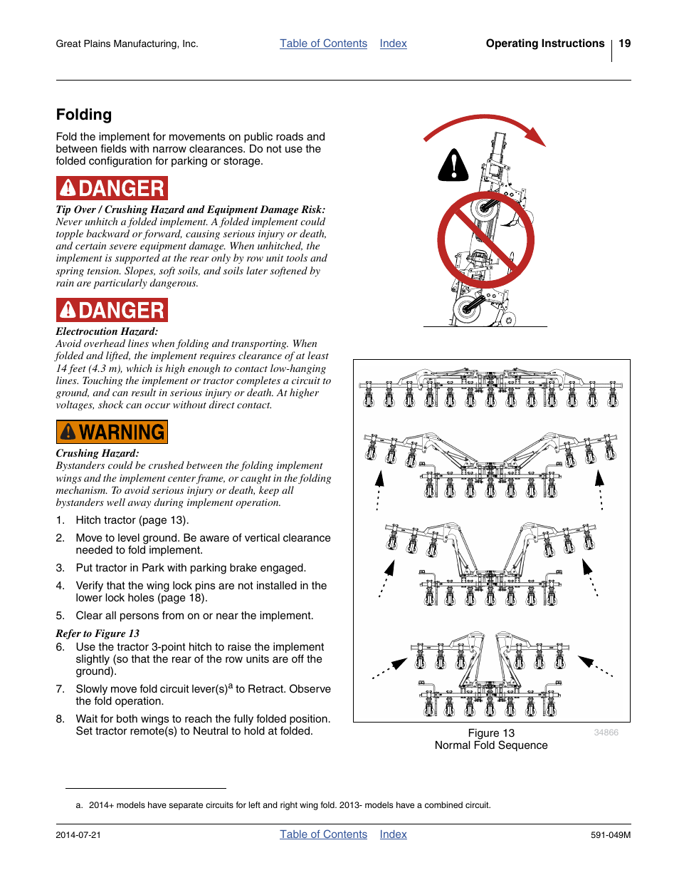 Folding | Great Plains LC40 Operator Manual User Manual | Page 23 / 56