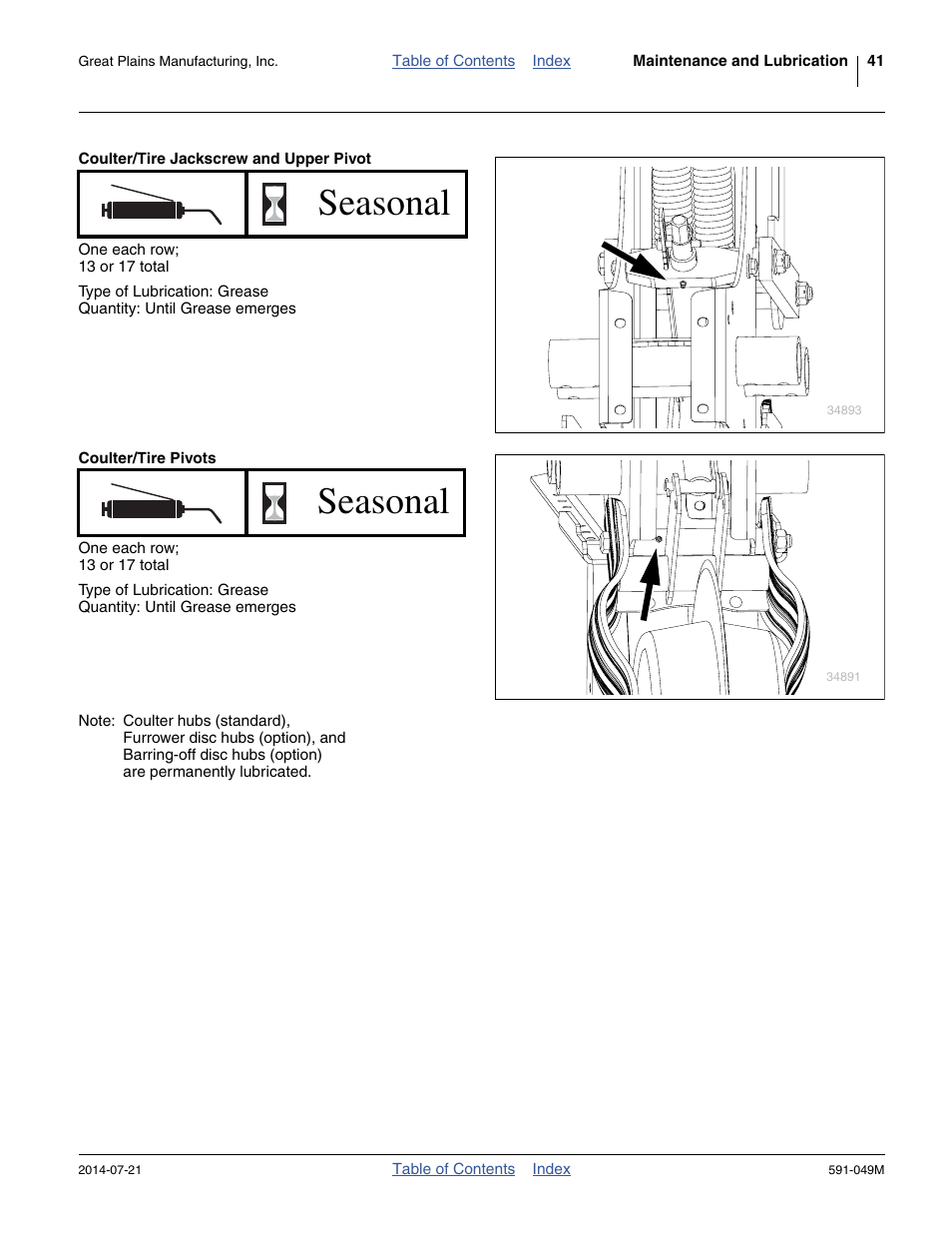 Seasonal | Great Plains LC40 Operator Manual User Manual | Page 45 / 56