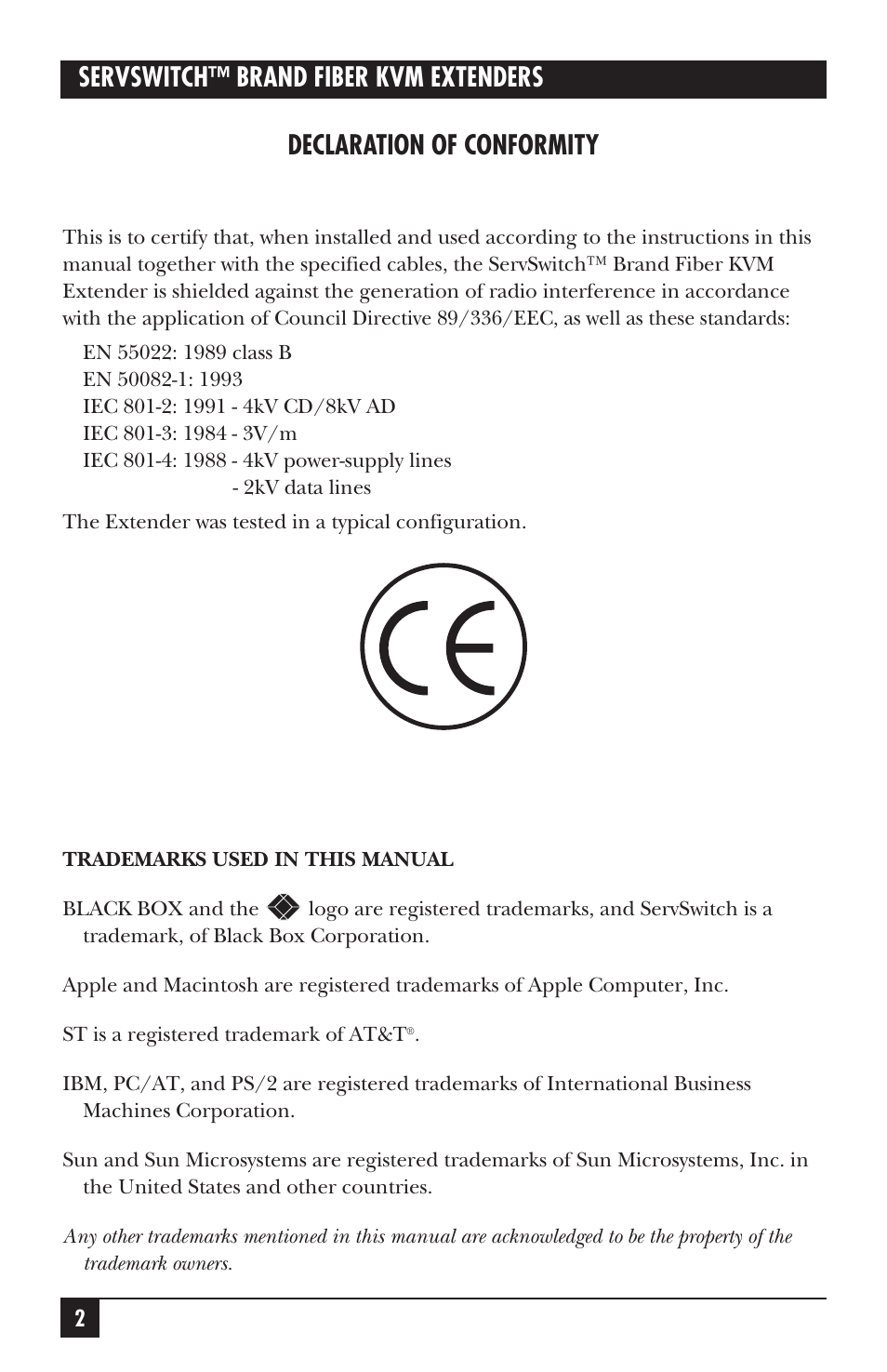 Black Box ACS235A User Manual | Page 3 / 103