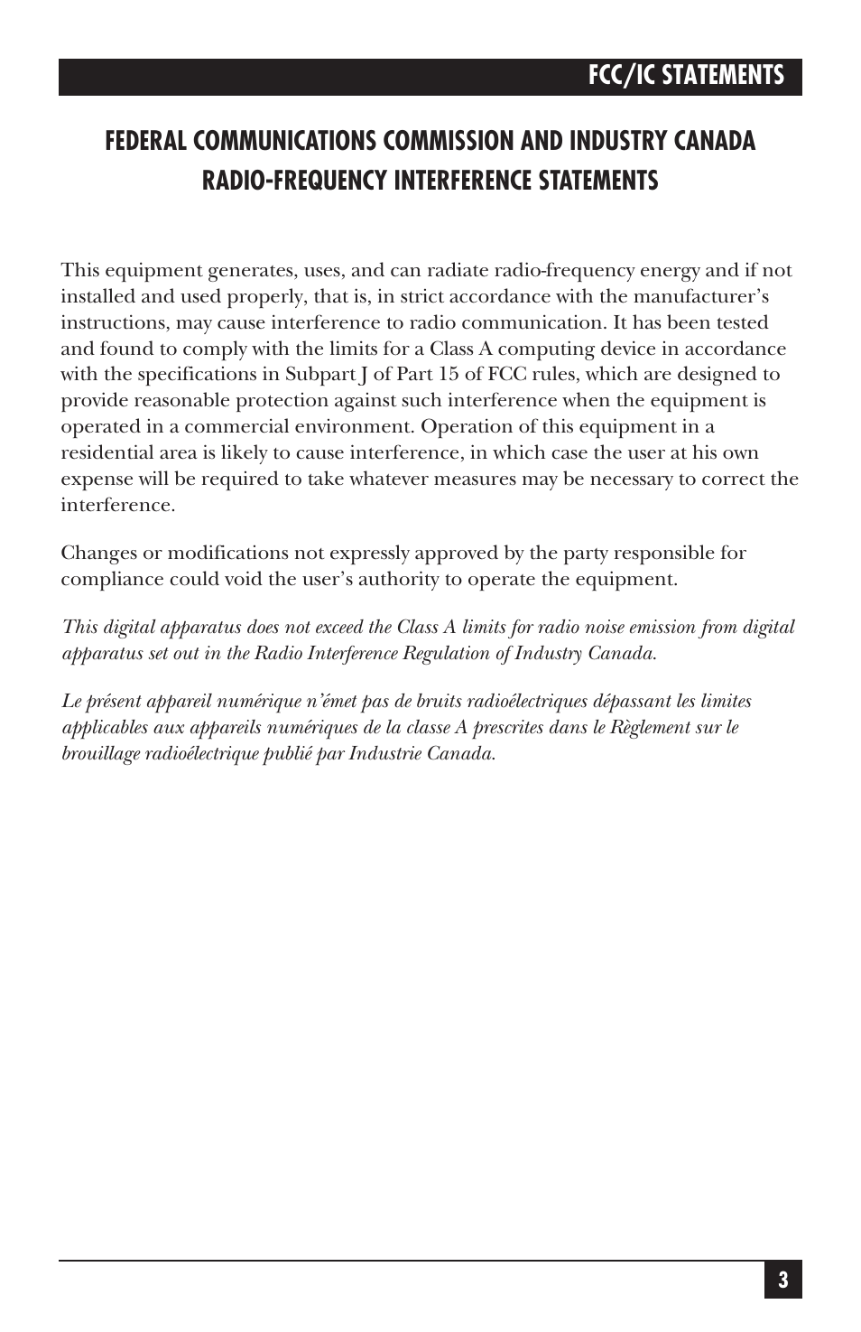 Black Box ACS235A User Manual | Page 54 / 103