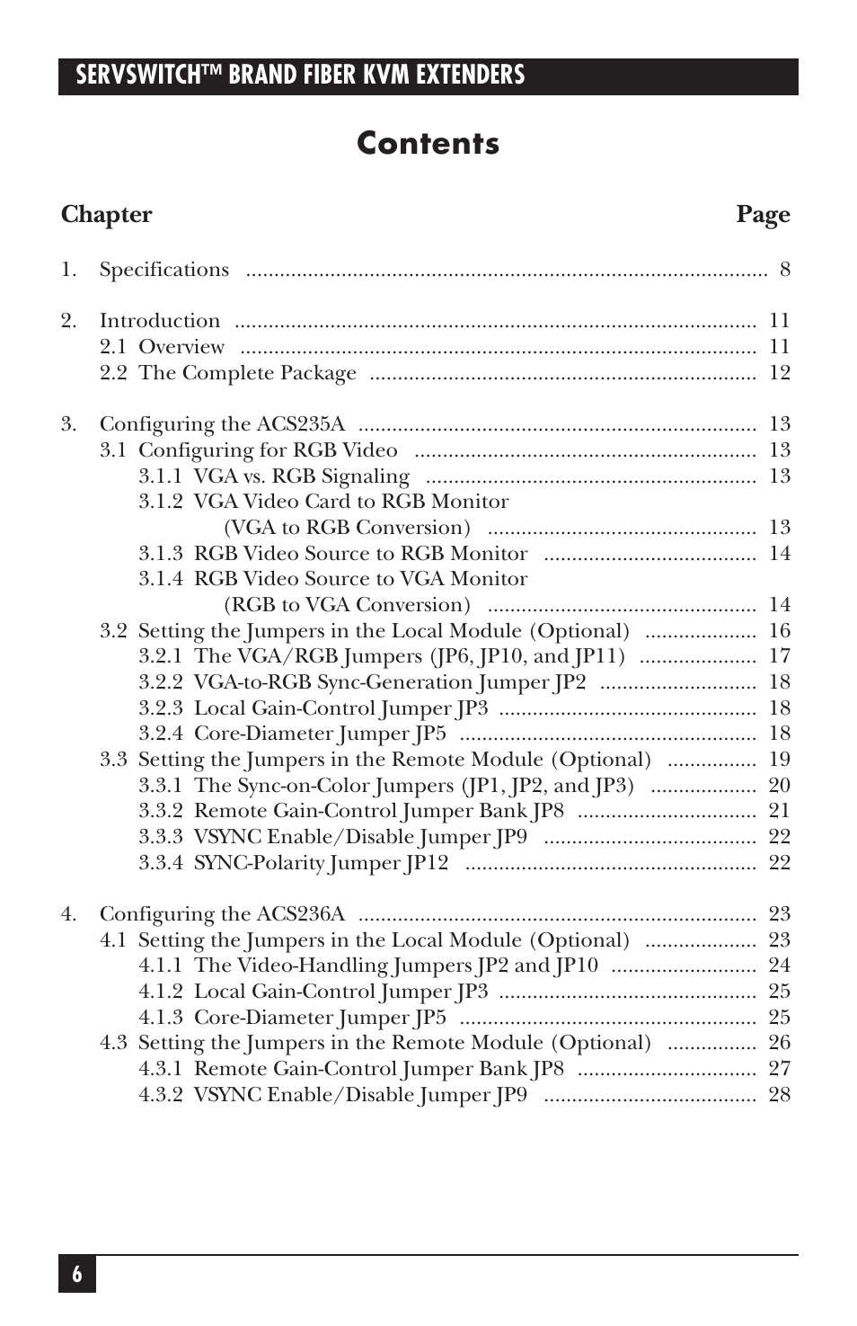 Black Box ACS235A User Manual | Page 57 / 103