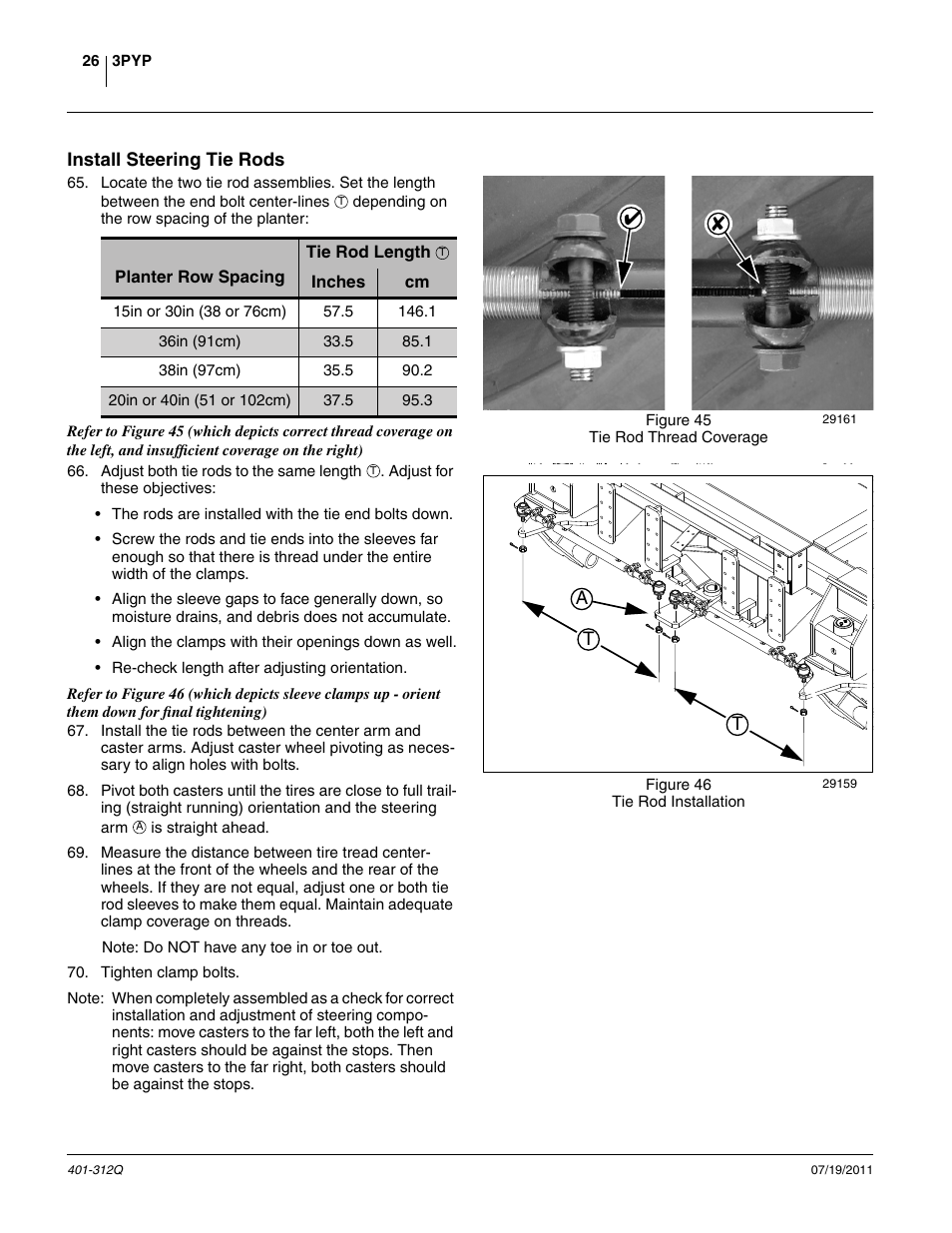 Install steering tie rods | Great Plains 3PYP Predelivery Manual User Manual | Page 30 / 82