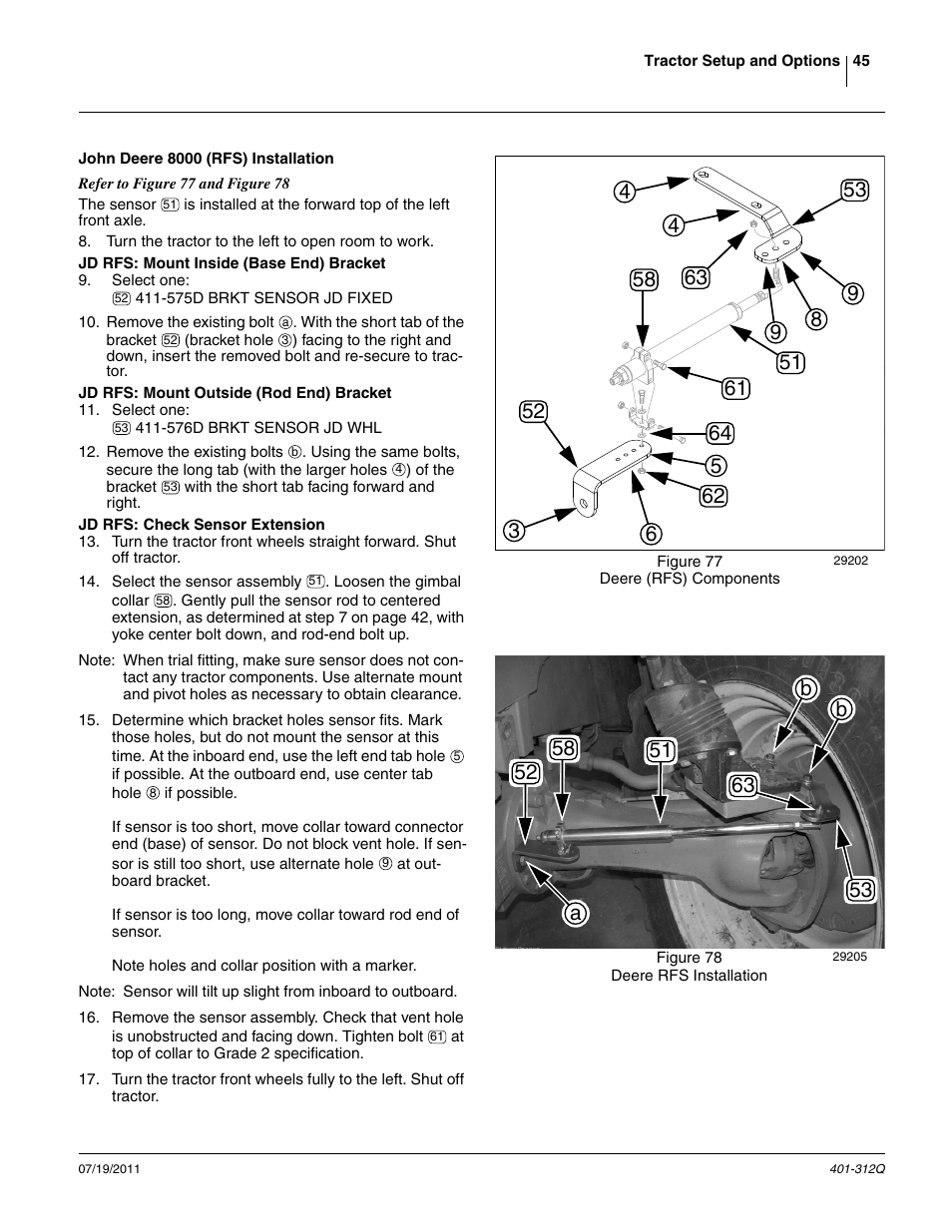 John deere 8000 (rfs) installation | Great Plains 3PYP Predelivery Manual User Manual | Page 49 / 82