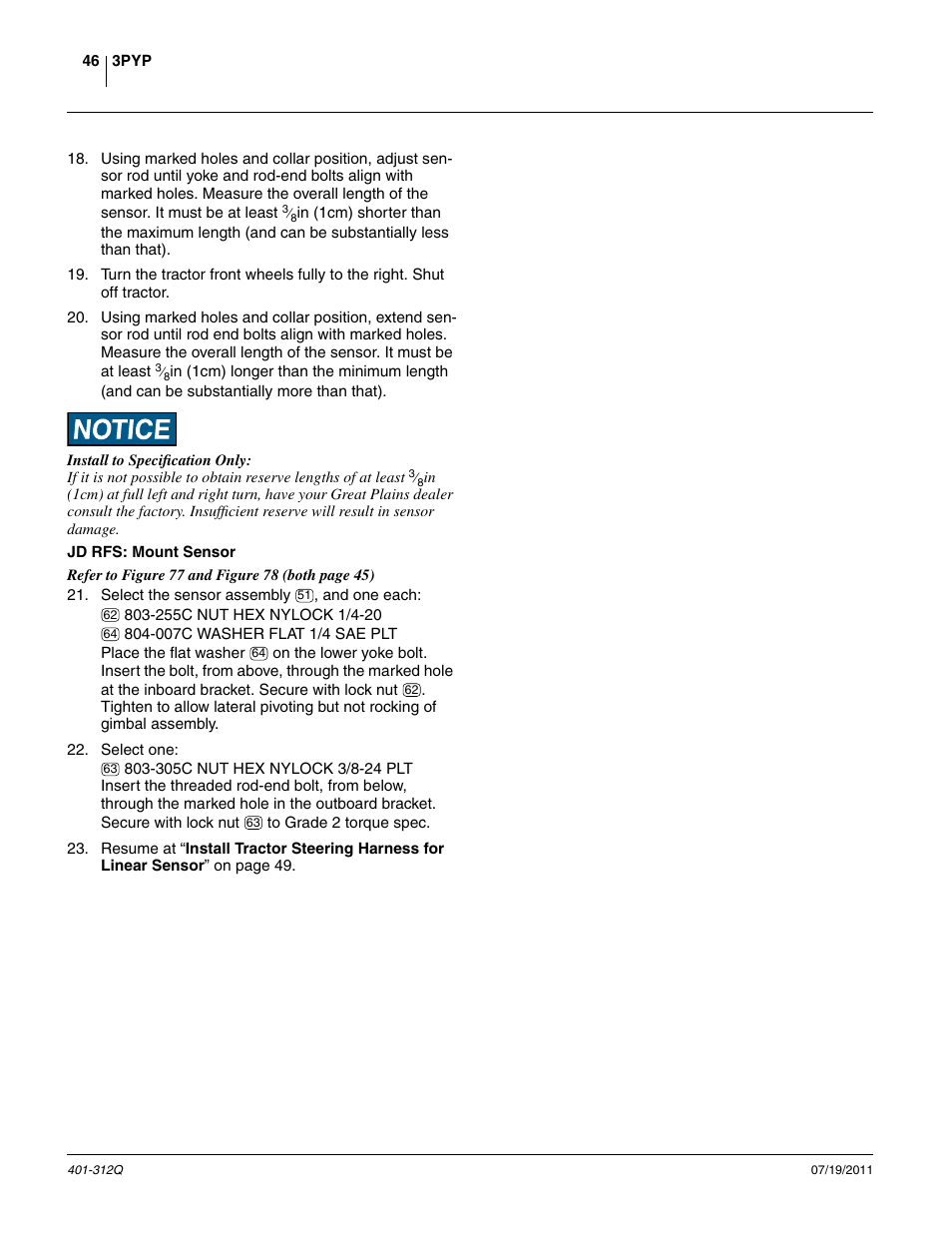 Great Plains 3PYP Predelivery Manual User Manual | Page 50 / 82