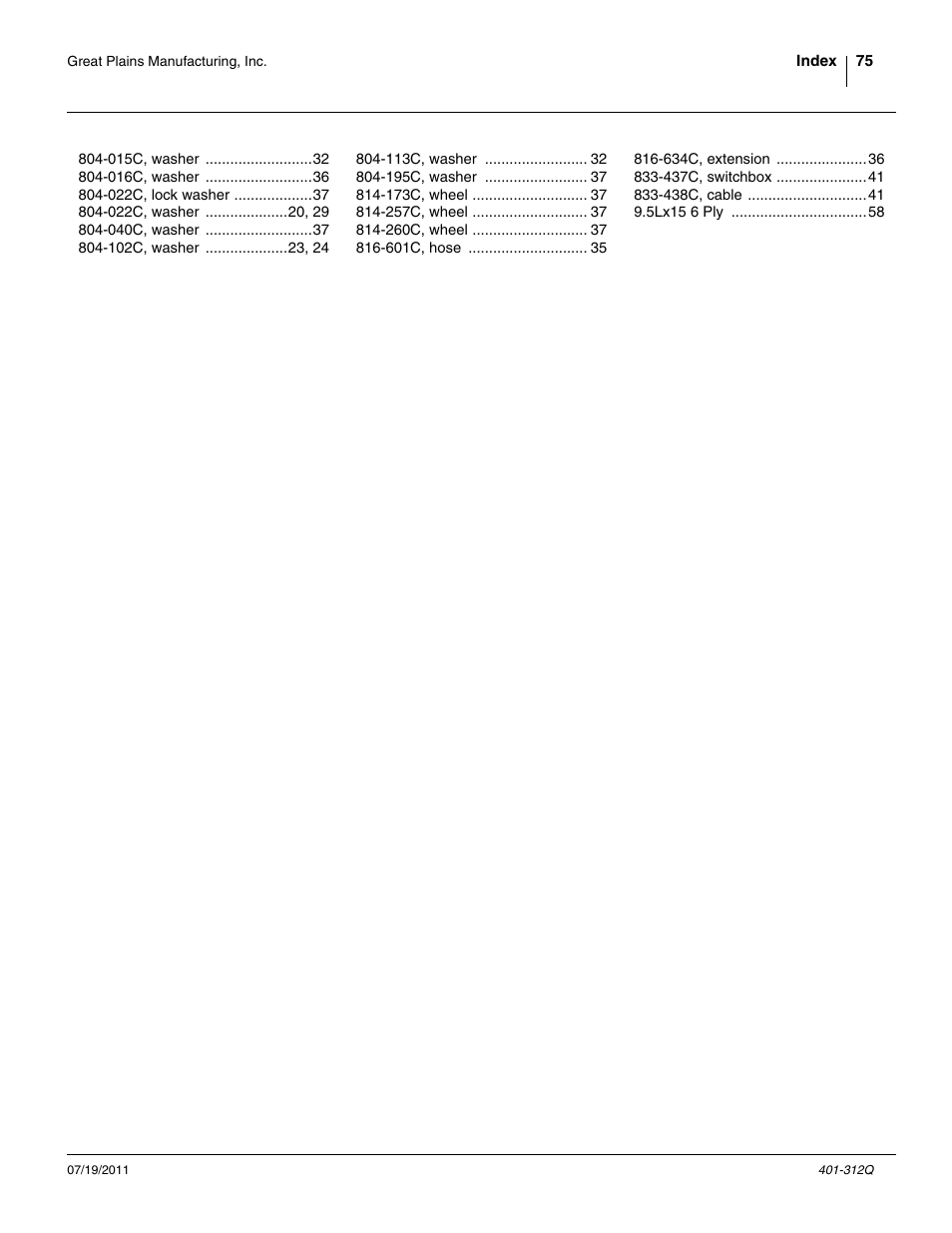 Great Plains 3PYP Predelivery Manual User Manual | Page 79 / 82