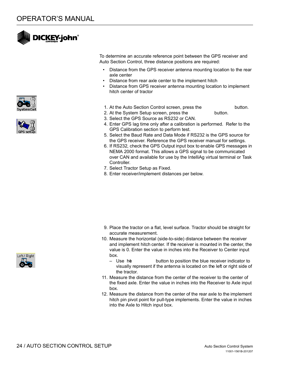 Operator’s manual | Great Plains DICKEY-john Auto Section Control User Manual | Page 26 / 65