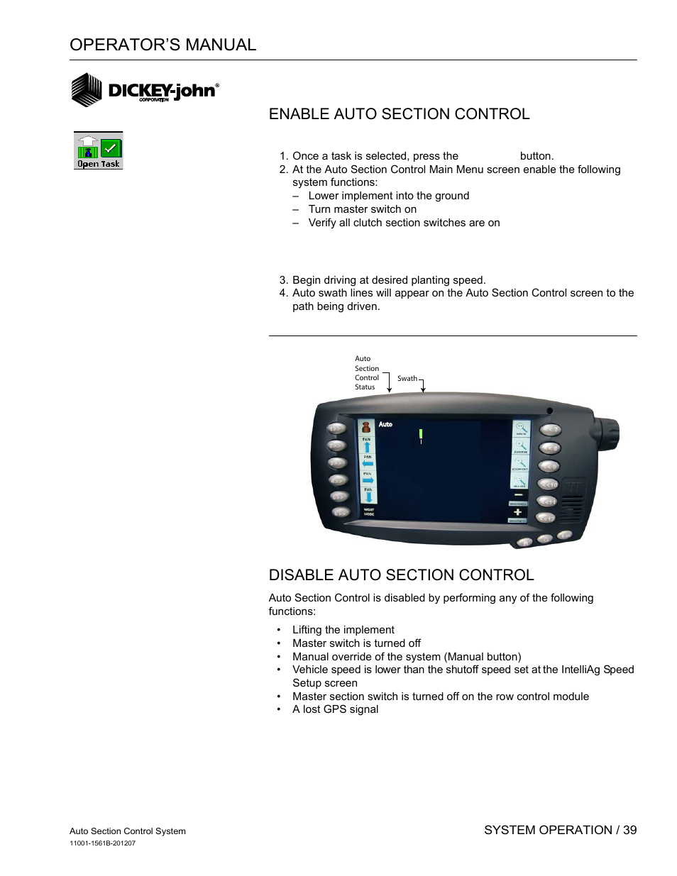 Operator’s manual | Great Plains DICKEY-john Auto Section Control User Manual | Page 41 / 65