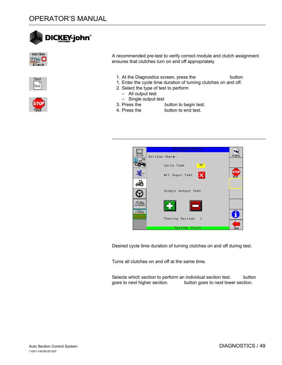 Operator’s manual | Great Plains DICKEY-john Auto Section Control User Manual | Page 51 / 65