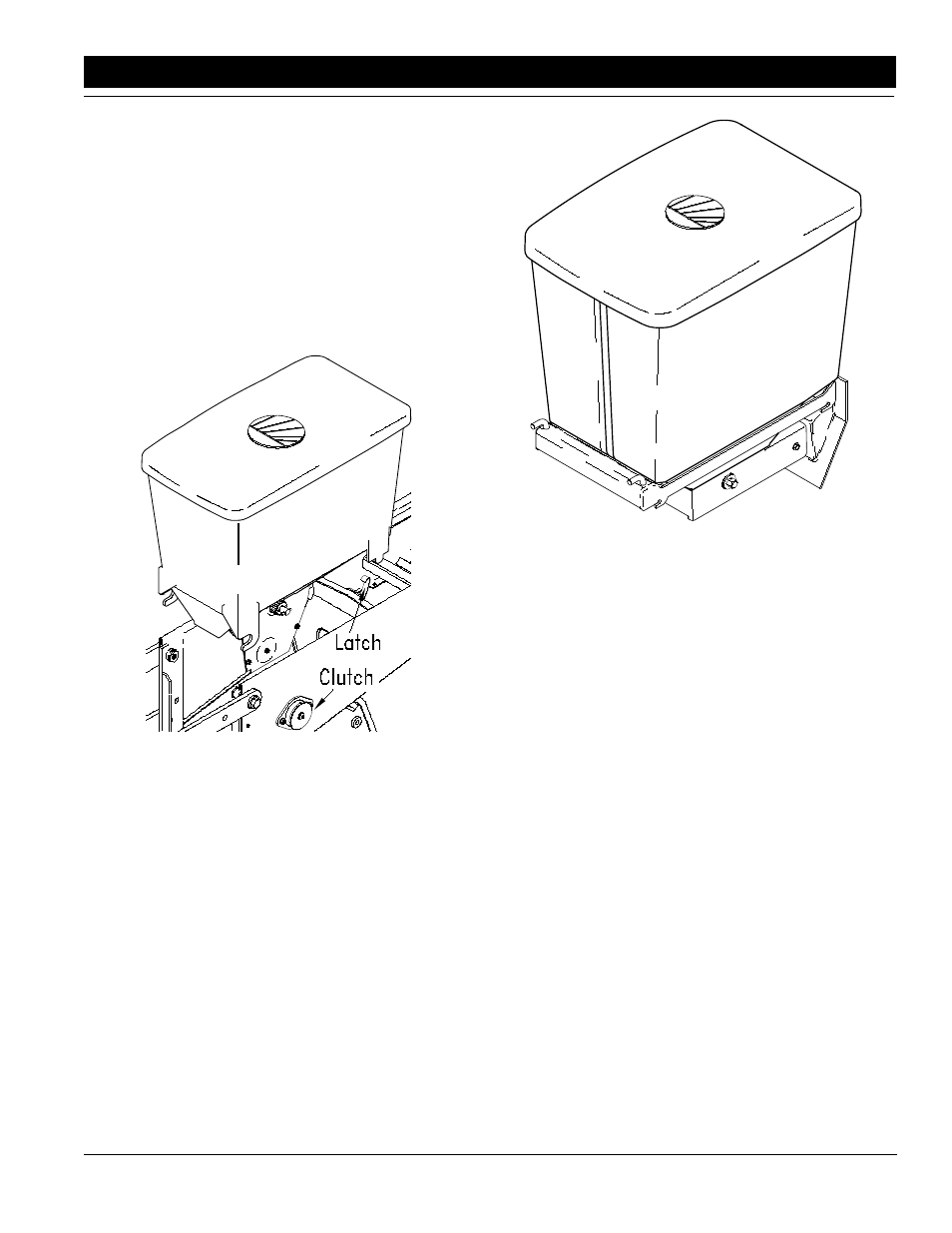 Seed hopper, Chemical hopper, Seed and chemical meter drive adjustments | Great Plains 80403P Operator Manual User Manual | Page 11 / 42