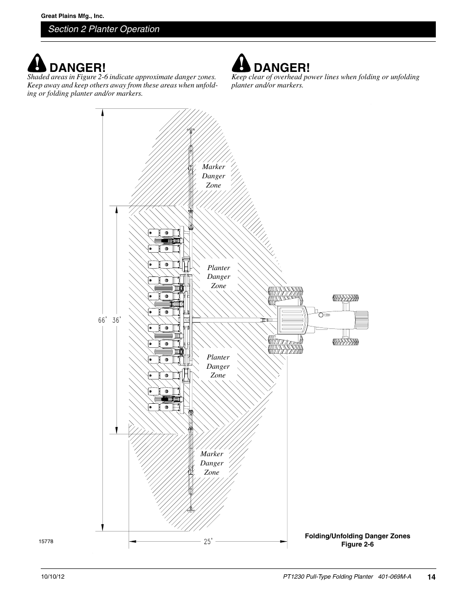 Danger | Great Plains PT1230 AA1062 Operator Manual User Manual | Page 16 / 66