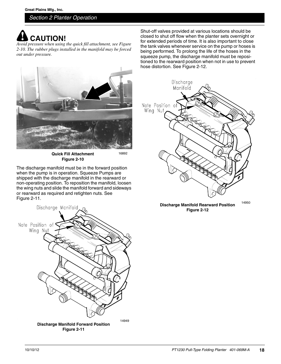 Caution | Great Plains PT1230 AA1062 Operator Manual User Manual | Page 20 / 66