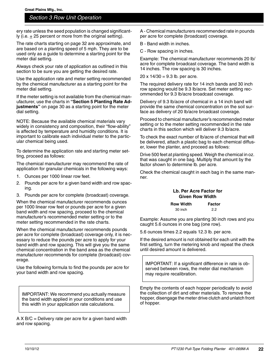 Great Plains PT1230 AA1062 Operator Manual User Manual | Page 24 / 66