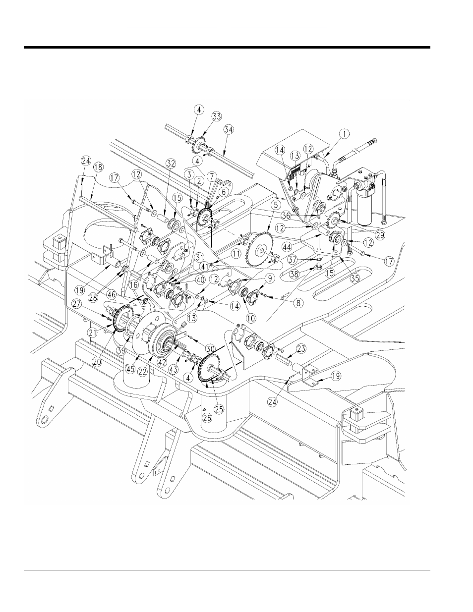Drive, 10 & 20 series center section drive | Great Plains 3N-4025P Parts Manual User Manual | Page 38 / 218