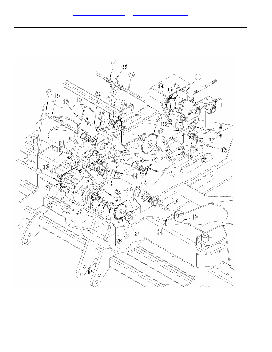 Hd10 & 25 series center section drive | Great Plains 3N-4025P Parts Manual User Manual | Page 40 / 218