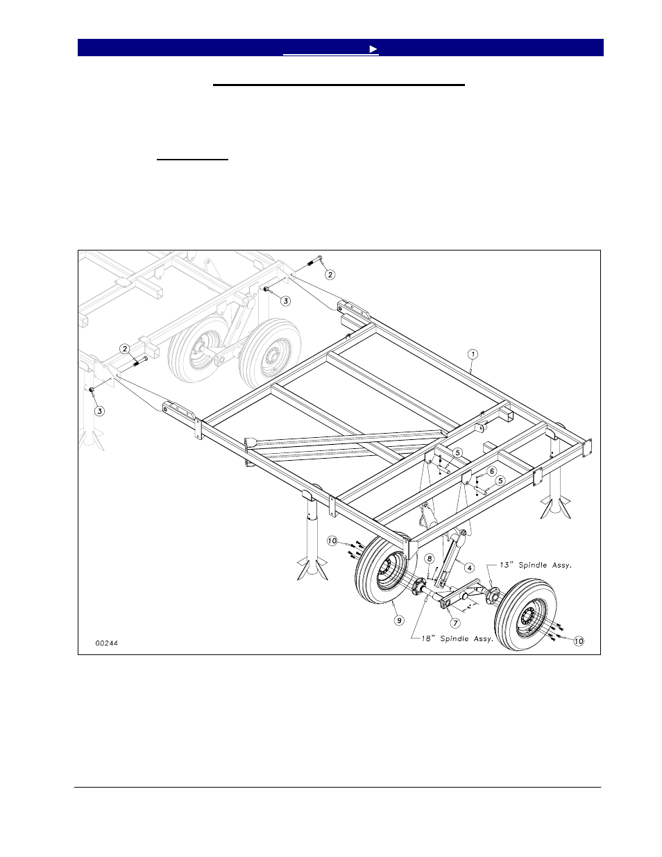 Inside wing and wheel arm assembly | Great Plains 7344 Series VII Field Cultivator-Floating Hitch Operator Manual User Manual | Page 17 / 57