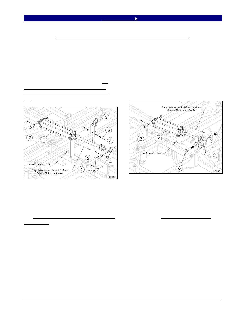 Fold cylinders, rocker arm and 3” rollers assembly, Fold cylinders, rocker arm and 3” roller assembly | Great Plains 7344 Series VII Field Cultivator-Floating Hitch Operator Manual User Manual | Page 24 / 57
