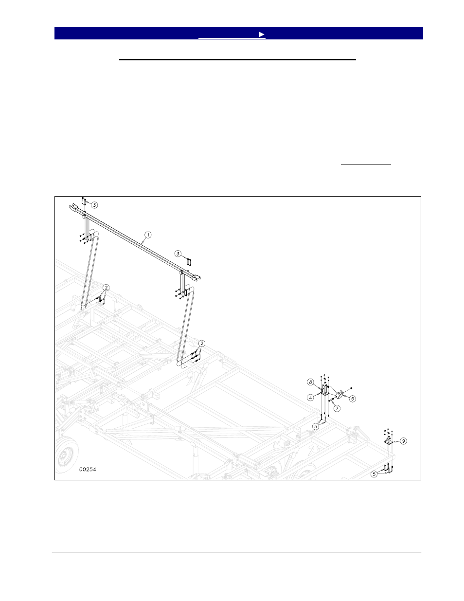 Center wing stop and outside wing stop assembly, Center wing stop / outside wing stop assembly | Great Plains 7344 Series VII Field Cultivator-Floating Hitch Operator Manual User Manual | Page 25 / 57