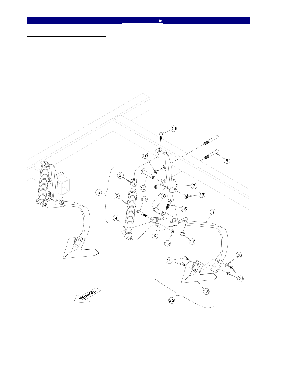 Section 3: replacement parts, Magnum shank assembly, Section 3 replacement parts | Great Plains 7344 Series VII Field Cultivator-Floating Hitch Operator Manual User Manual | Page 34 / 57