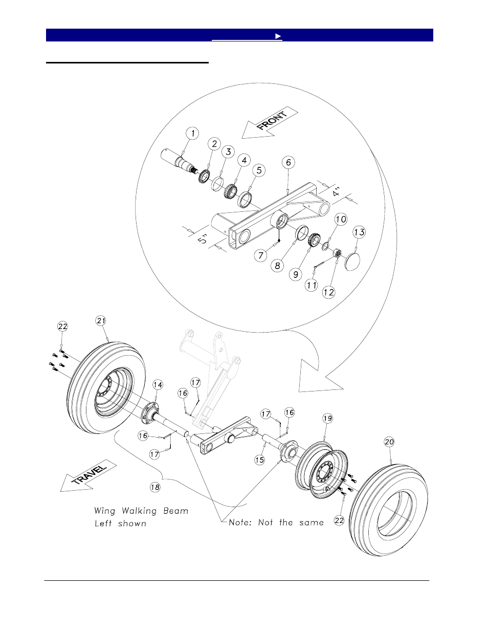Wing walking beam assembly | Great Plains 7344 Series VII Field Cultivator-Floating Hitch Operator Manual User Manual | Page 40 / 57