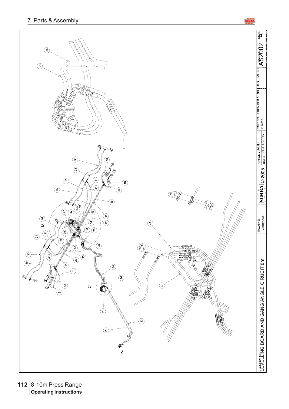 Aas2 00 2, 10m press range, 112 7. parts & assembly | Great Plains 8-10m Press Range SN 12653-12671 Parts Manual User Manual | Page 68 / 74