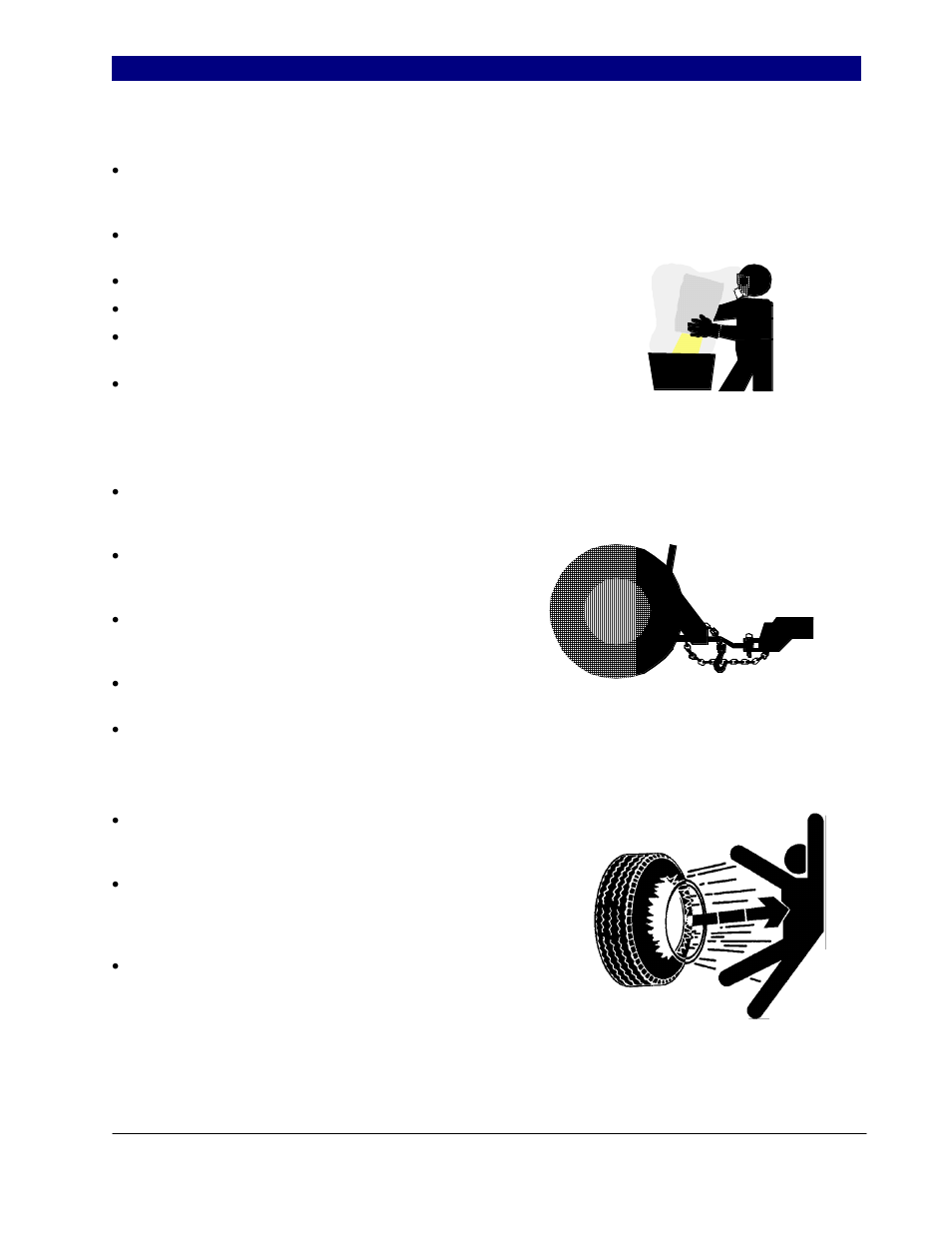 Important safety information, Handle chemicals properly, Use a safety chain | Tire safety | Great Plains UT5052 Operator Manual User Manual | Page 7 / 72