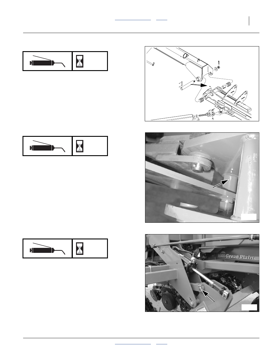 Wing frames, Rockshaft to main frame, Rockshaft to axle link arm | Great Plains YP4025F-1670 Operator Manual User Manual | Page 119 / 196