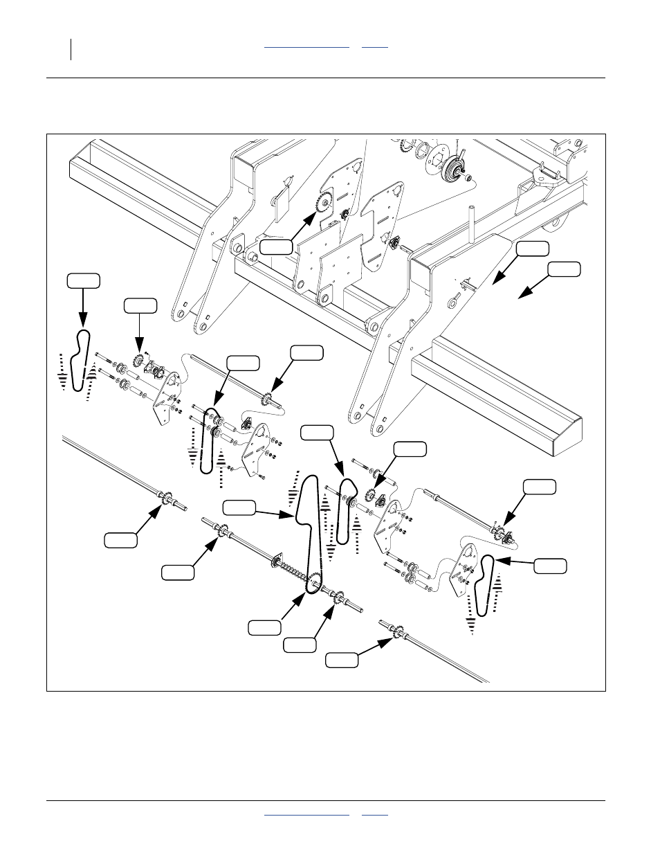 Over-link chain routing | Great Plains YP4025F-1670 Operator Manual User Manual | Page 158 / 196