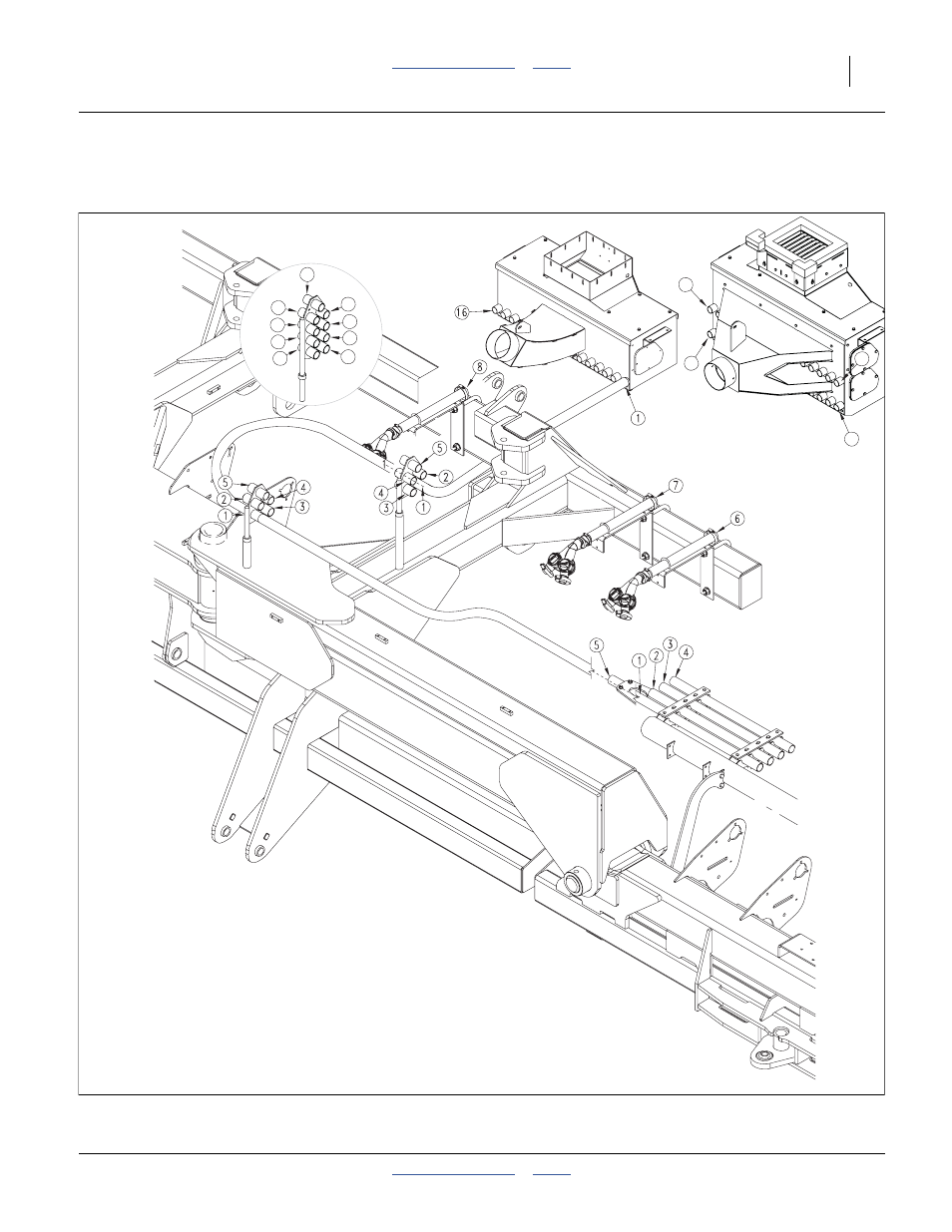 Seed hose routing, Mechanical routing, left side | Great Plains YP4025F-1670 Operator Manual User Manual | Page 165 / 196