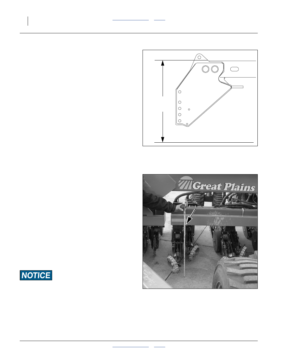 Set tongue height, Checking planter height, Set tongue height checking planter height | Great Plains YP4025F-1670 Operator Manual User Manual | Page 28 / 196
