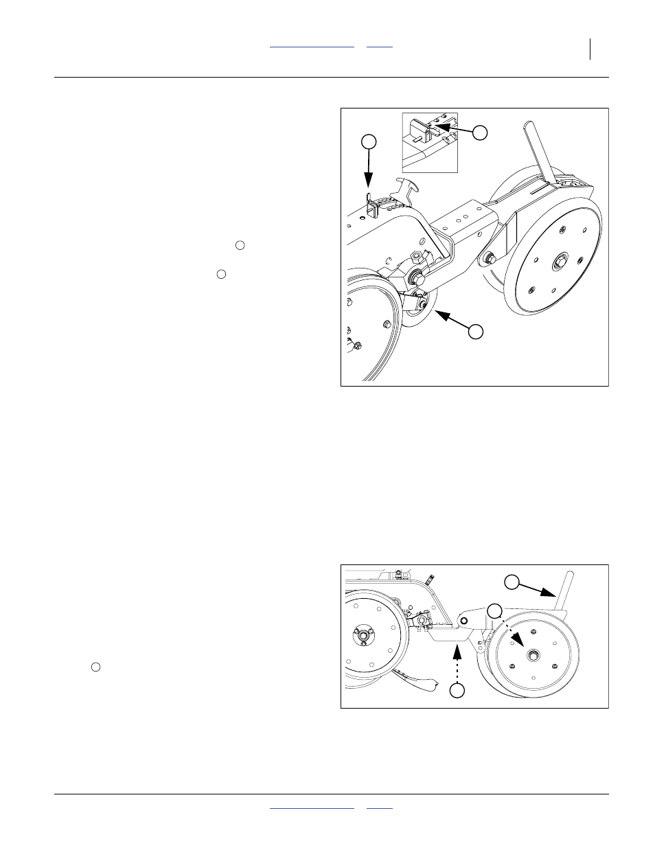 Seed-lok® seed firmer lock-up (older style), Press wheel adjustment, 25p series press wheel adjustment | Press wheel down pressure, Ac b | Great Plains YP4025F-1670 Operator Manual User Manual | Page 93 / 196