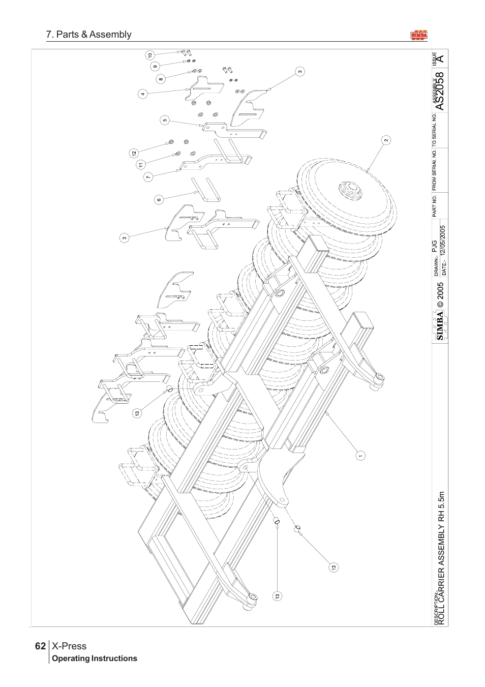 Aas205 8 | Great Plains AS2050 Assembly Instructions User Manual | Page 24 / 66