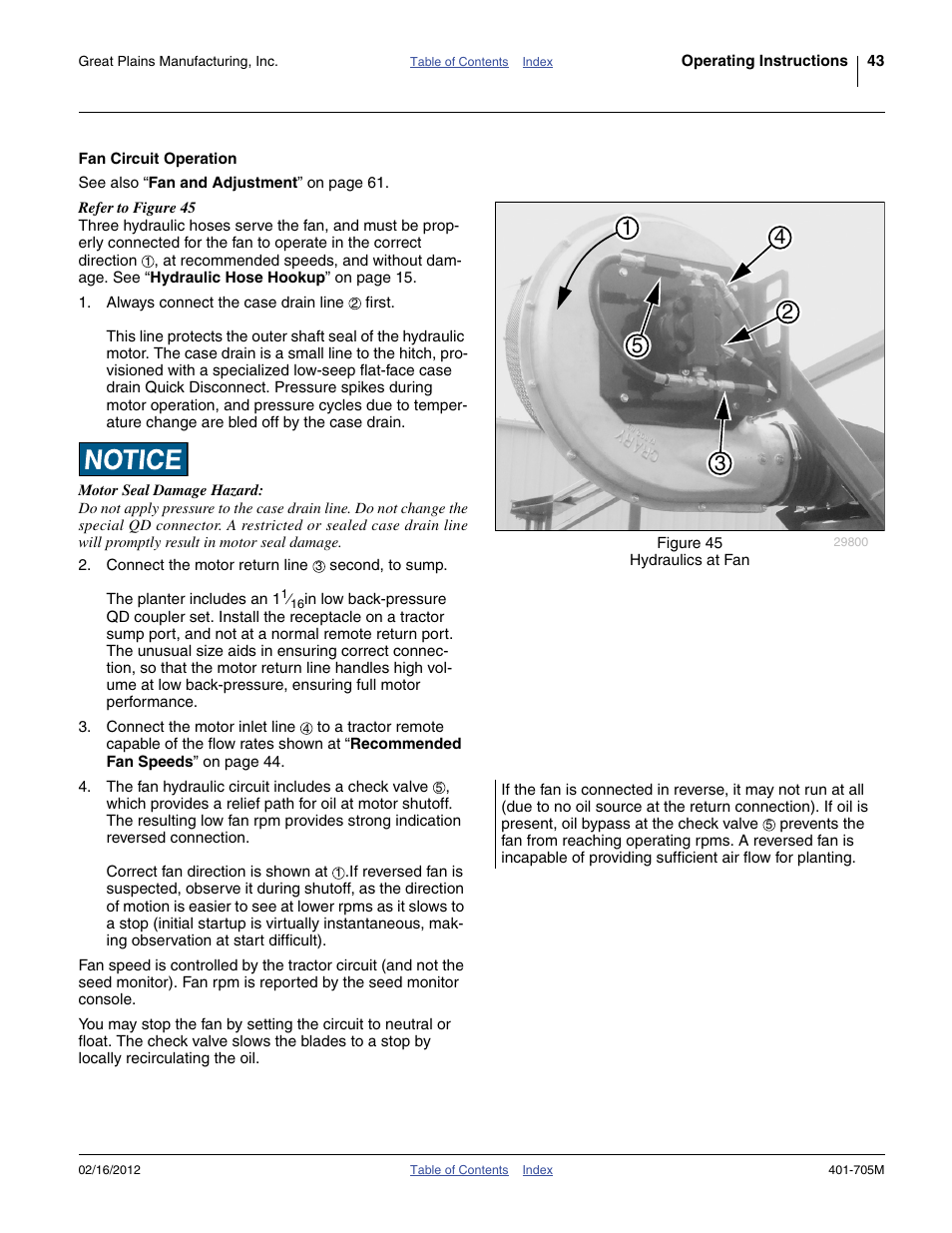 Fan circuit operation | Great Plains YP3025A Operator Manual User Manual | Page 47 / 190