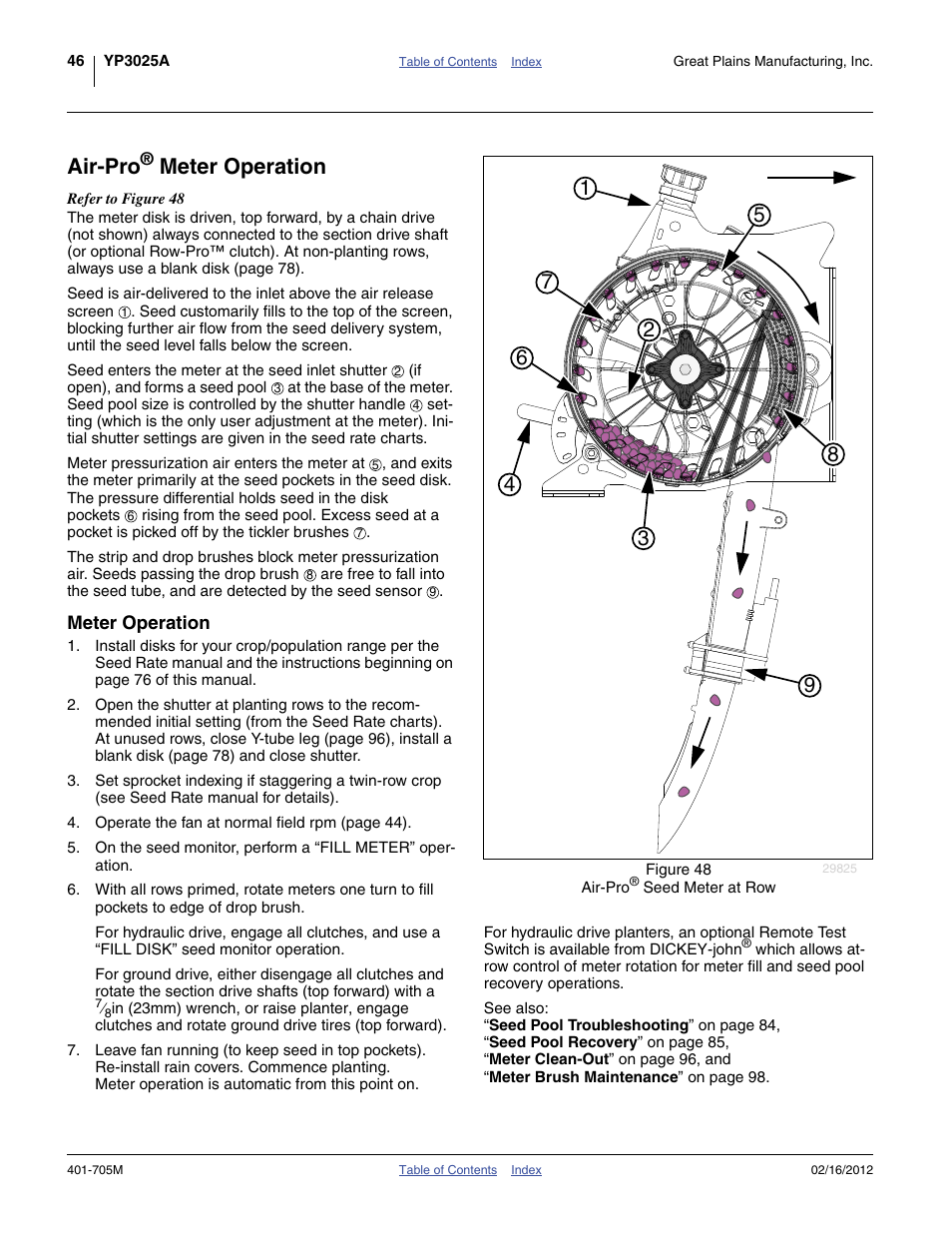 Air-pro® meter operation, Meter operation, Air-pro | Great Plains YP3025A Operator Manual User Manual | Page 50 / 190