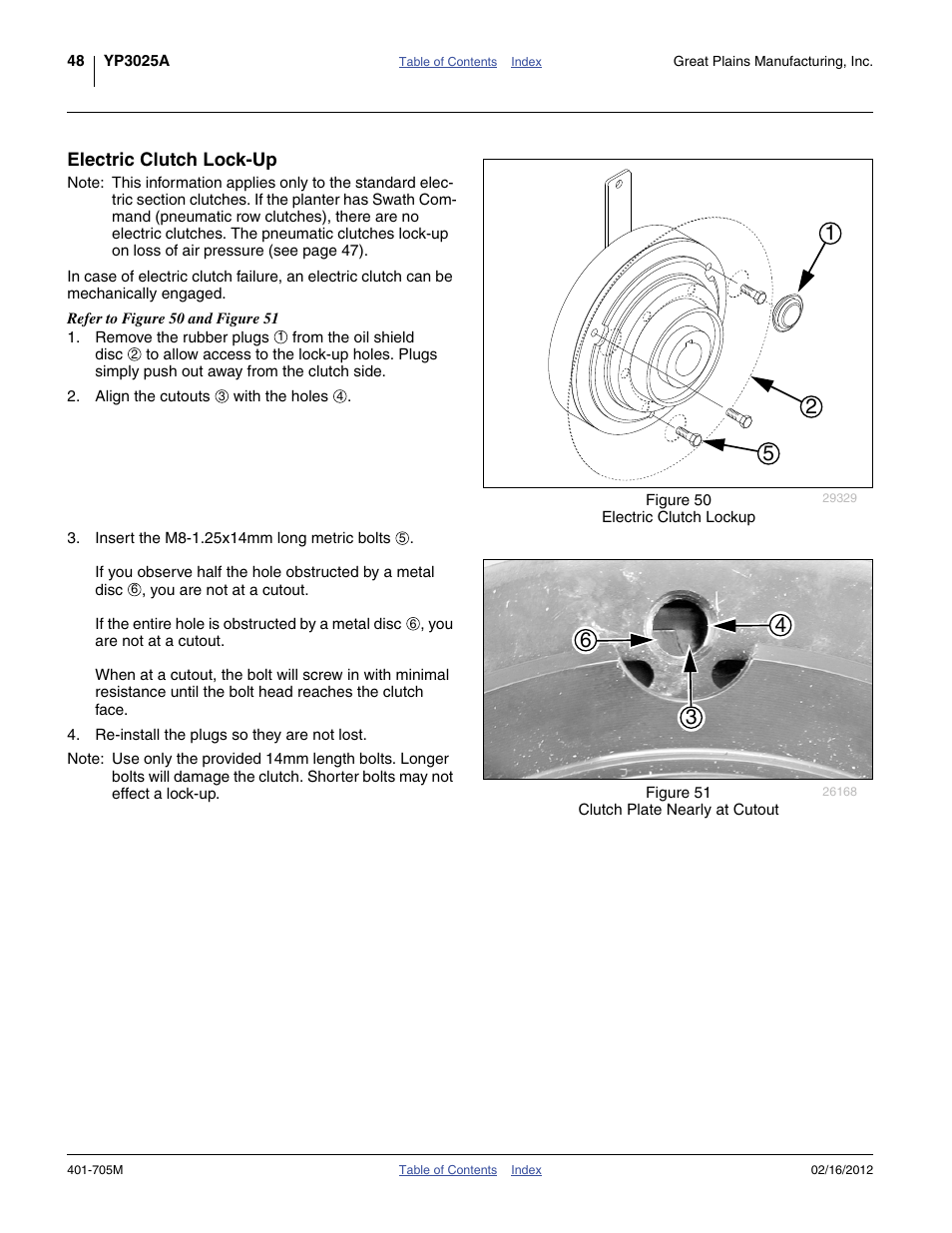 Electric clutch lock-up | Great Plains YP3025A Operator Manual User Manual | Page 52 / 190