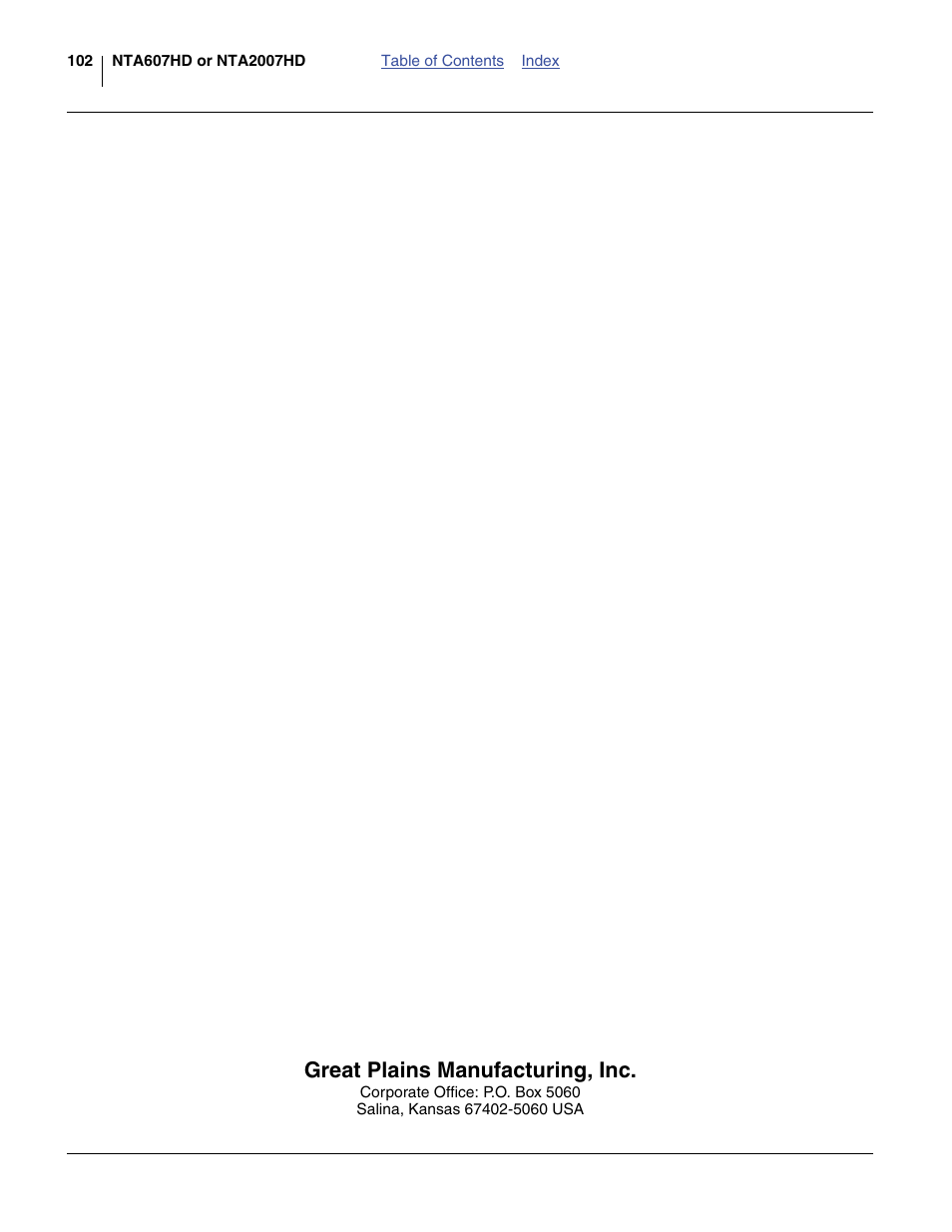Great plains manufacturing, inc | Great Plains 2007HD  Update Installation User Manual | Page 106 / 106