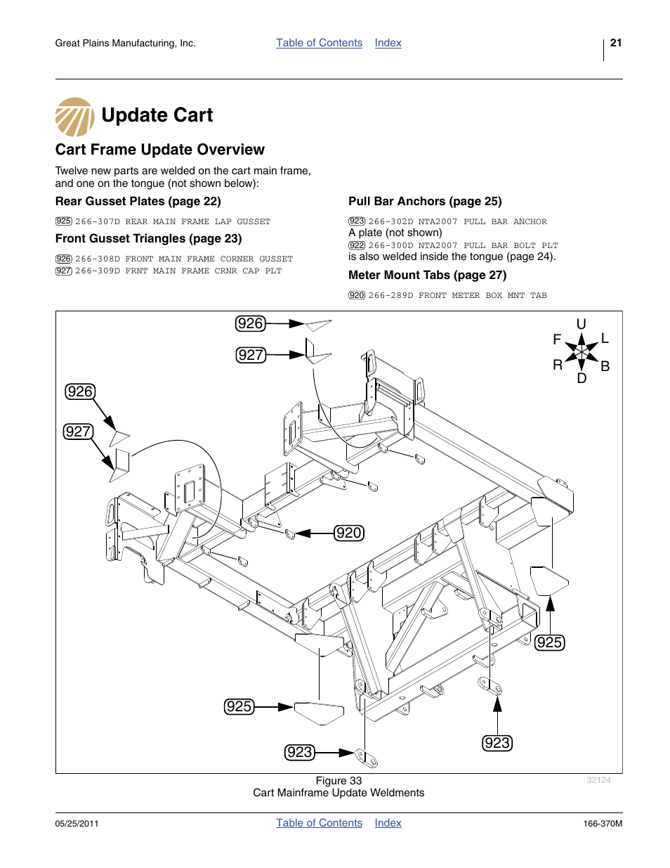 Update cart, Cart frame update overview, Update cart cart frame update overview | Great Plains 2007HD  Update Installation User Manual | Page 25 / 106